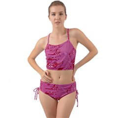 Pink Circuit Pattern Mini Tank Bikini Set by Ket1n9