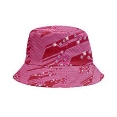 Pink Circuit Pattern Inside Out Bucket Hat by Ket1n9