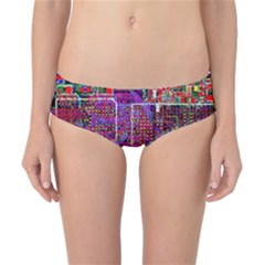 Technology Circuit Board Layout Pattern Classic Bikini Bottoms by Ket1n9