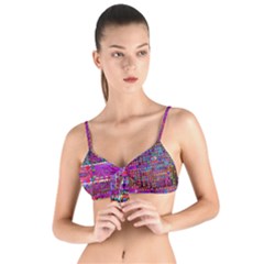 Technology Circuit Board Layout Pattern Tie Up Cut Bikini Top by Ket1n9