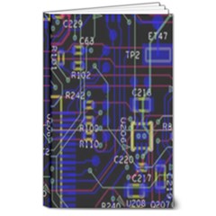 Technology Circuit Board Layout 8  X 10  Hardcover Notebook by Ket1n9