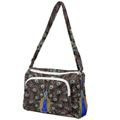 Peacock Front Pocket Crossbody Bag by Ket1n9