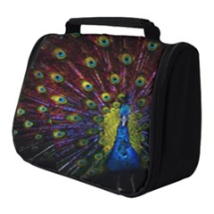 Beautiful Peacock Feather Full Print Travel Pouch (small) by Ket1n9