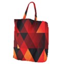 Abstract Triangle Wallpaper Giant Grocery Tote View1