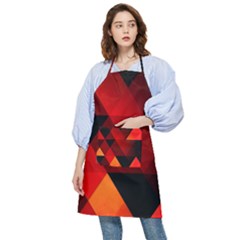 Abstract Triangle Wallpaper Pocket Apron by Ket1n9