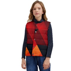 Abstract Triangle Wallpaper Kid s Button Up Puffer Vest	 by Ket1n9