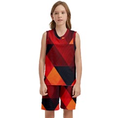 Abstract Triangle Wallpaper Kids  Basketball Mesh Set by Ket1n9