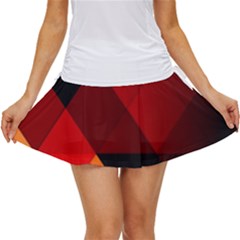 Abstract Triangle Wallpaper Women s Skort by Ket1n9