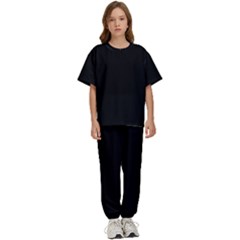 Black Kids  T-shirt And Pants Sports Set by Ket1n9