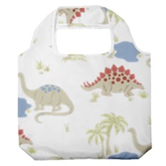 Dinosaur Art Pattern Premium Foldable Grocery Recycle Bag