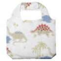 Dinosaur Art Pattern Premium Foldable Grocery Recycle Bag View1