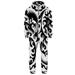 Ying Yang Tattoo Hooded Jumpsuit (men) by Ket1n9