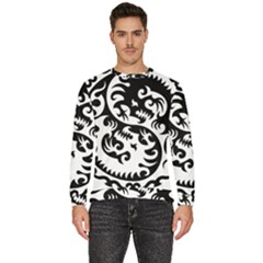 Ying Yang Tattoo Men s Fleece Sweatshirt by Ket1n9