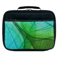 Sunlight Filtering Through Transparent Leaves Green Blue Lunch Bag by Ket1n9