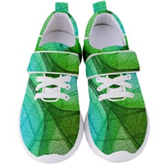 Sunlight Filtering Through Transparent Leaves Green Blue Women s Velcro Strap Shoes by Ket1n9