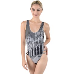Architecture-parliament-landmark High Leg Strappy Swimsuit by Ket1n9