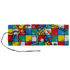 Snakes And Ladders Roll Up Canvas Pencil Holder (m) by Ket1n9