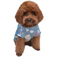 Cute Cat Background Pattern Dog T-shirt by Ket1n9