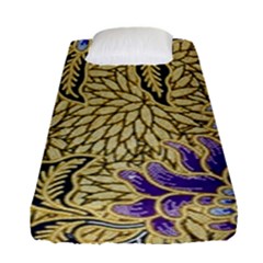 Traditional Art Batik Pattern Fitted Sheet (single Size) by Ket1n9