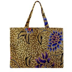 Traditional Art Batik Pattern Zipper Mini Tote Bag by Ket1n9