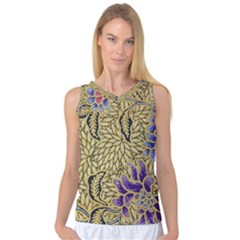 Traditional Art Batik Pattern Women s Basketball Tank Top by Ket1n9