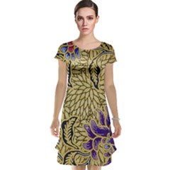 Traditional Art Batik Pattern Cap Sleeve Nightdress by Ket1n9