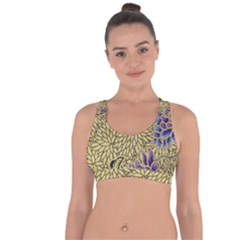 Traditional Art Batik Pattern Cross String Back Sports Bra by Ket1n9