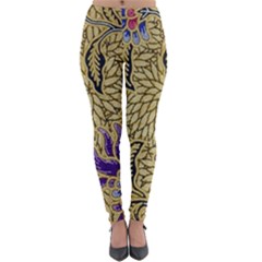 Traditional Art Batik Pattern Lightweight Velour Leggings by Ket1n9