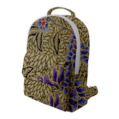 Traditional Art Batik Pattern Flap Pocket Backpack (large) by Ket1n9