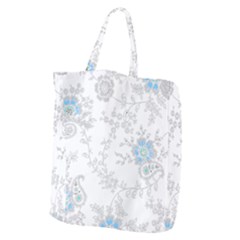 Traditional Art Batik Flower Pattern Giant Grocery Tote by Ket1n9