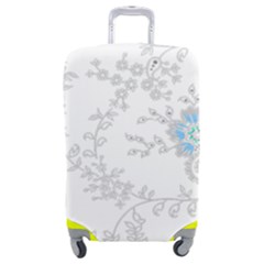 Traditional Art Batik Flower Pattern Luggage Cover (medium) by Ket1n9