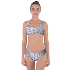 Science Formulas Criss Cross Bikini Set by Ket1n9