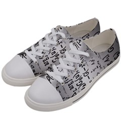 Science Formulas Women s Low Top Canvas Sneakers by Ket1n9