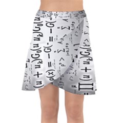 Science Formulas Wrap Front Skirt by Ket1n9