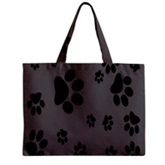 Dog-foodprint Paw Prints Seamless Background And Pattern Zipper Mini Tote Bag by Ket1n9