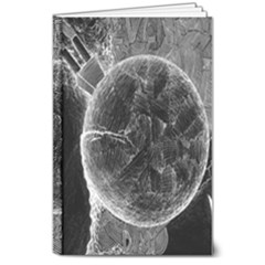 Space-universe-earth-rocket 8  X 10  Hardcover Notebook by Ket1n9
