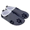 Dog-foodprint Paw Prints Seamless Background And Pattern Women s Sock-Style Water Shoes View3