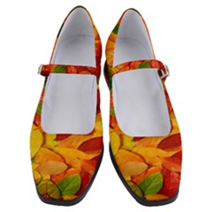 Leaves Texture Women s Mary Jane Shoes by Ket1n9