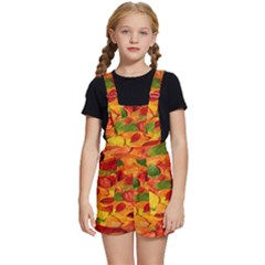 Leaves Texture Kids  Short Overalls by Ket1n9