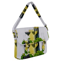 White-wine-red-wine-the-bottle Buckle Messenger Bag by Ket1n9