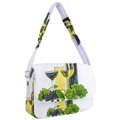 White-wine-red-wine-the-bottle Courier Bag by Ket1n9