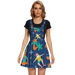 Colorful Funny Christmas Pattern Apron Dress