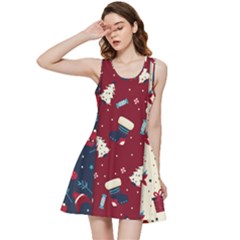 Flat Design Christmas Pattern Collection Art Inside Out Racerback Dress