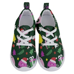 Dinosaur Colorful Funny Christmas Pattern Running Shoes by Ket1n9