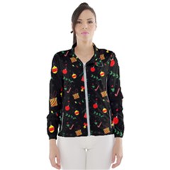 Christmas Pattern Texture Colorful Wallpaper Women s Windbreaker by Ket1n9