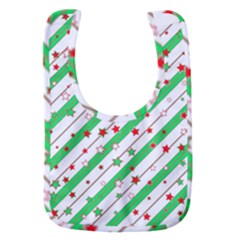 Christmas Paper Stars Pattern Texture Background Colorful Colors Seamless Baby Bib by Ket1n9