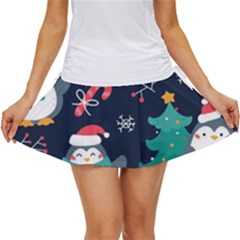 Colorful Funny Christmas Pattern Women s Skort