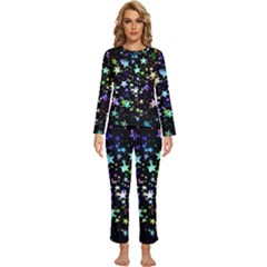 Christmas Star Gloss Lights Light Womens  Long Sleeve Lightweight Pajamas Set by Ket1n9