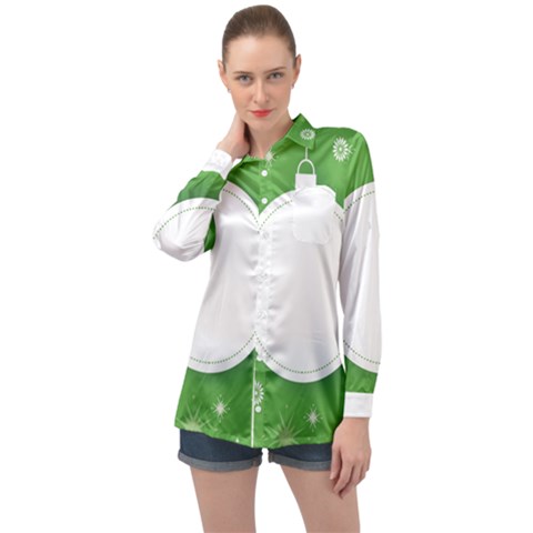 Christmas-bauble-ball Long Sleeve Satin Shirt by Ket1n9