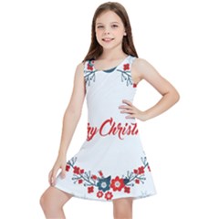 Merry-christmas-christmas-greeting Kids  Lightweight Sleeveless Dress